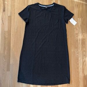 Free Fly Dress Womens Med Charcoal BAMBOO Stretch T-Shirt Dress Lightweight NWT‎